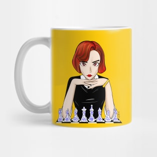 beth harmon the chess master in queen's gambit art Mug